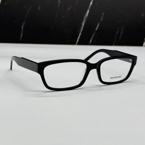 NEW BALENCIAGA BB0065O 001 SQUARE BLACK WOMEN EYEGLASSES BALENCIAGA - Picture 4 of 8